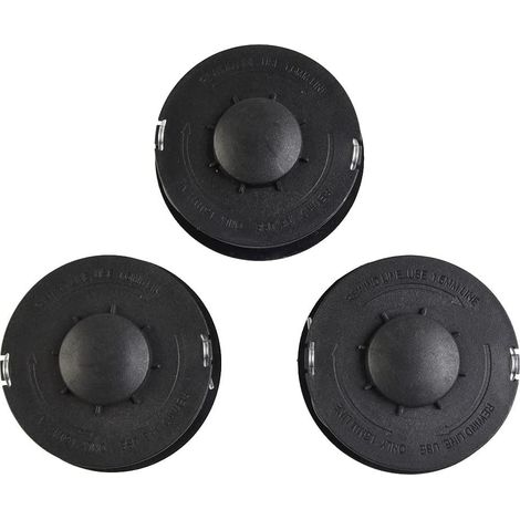 Qoxezy 3er-pack Spulenköpfe Für Freischneider Für Einhell Gc-et 4530 Rtv 400, Rtv 550, Rtv 550/1