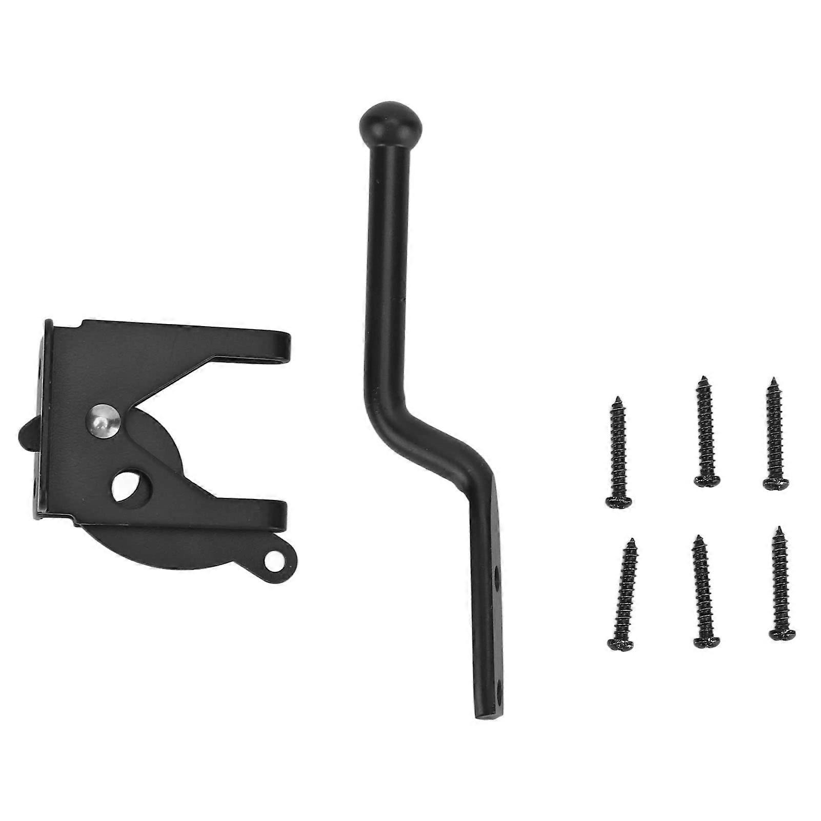 Robuster, Schwarzer Türriegel Aus Kohlenstoffstahl Für Vorhängeschlösser, Ideal Für Gartenhäuser, Schränke Und Spinde.