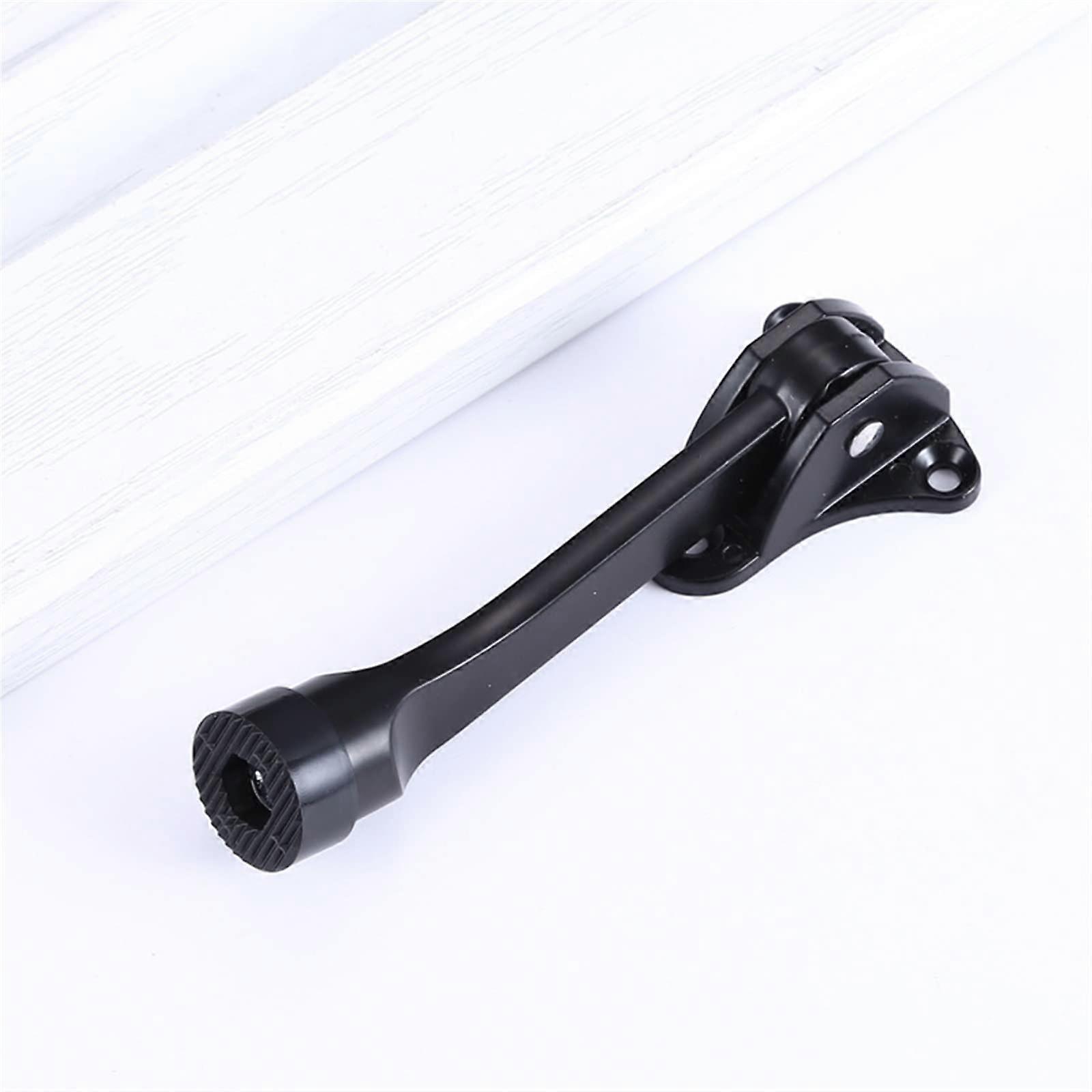 Türstopper Mit Fuß Und Rutschfester Gummispitze, Schwarze Türstütze Für Zuhause, Faltbar (1 Stück)