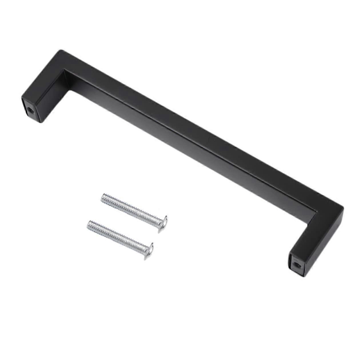 Set Aus Mattschwarzen Edelstahl-türgriffen Für Küchen-, Badezimmer- Und Schminktischmöbel
