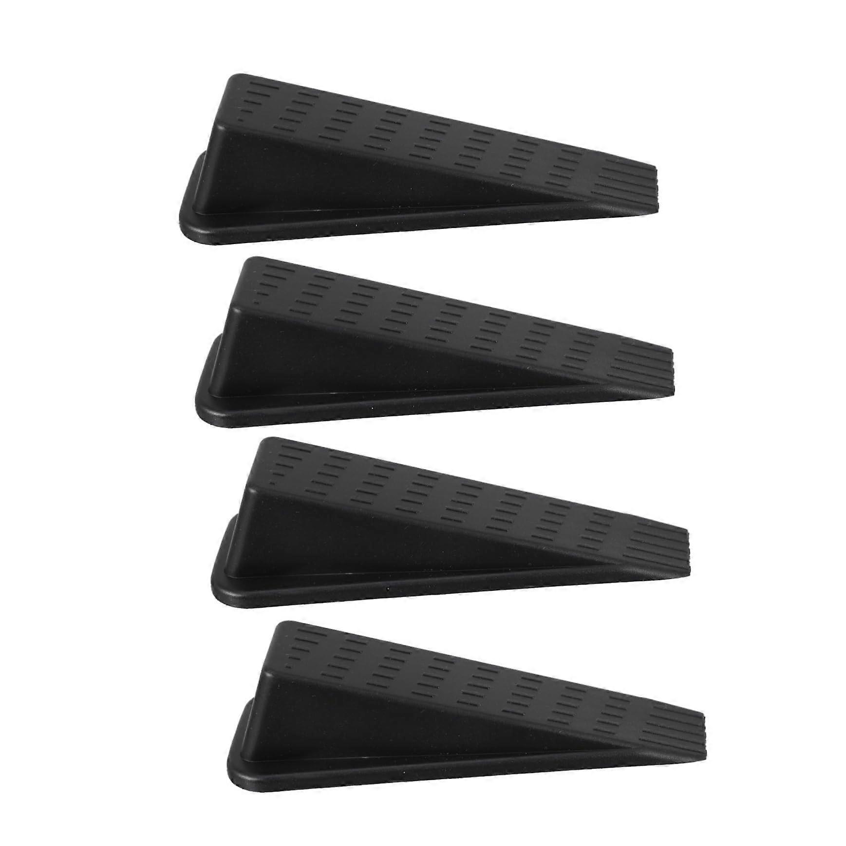 Set Mit 4 Flexiblen Pvc-türkeilen Für Den Hausgebrauch, Rutschfest Und Kindersicher, Schwarz.