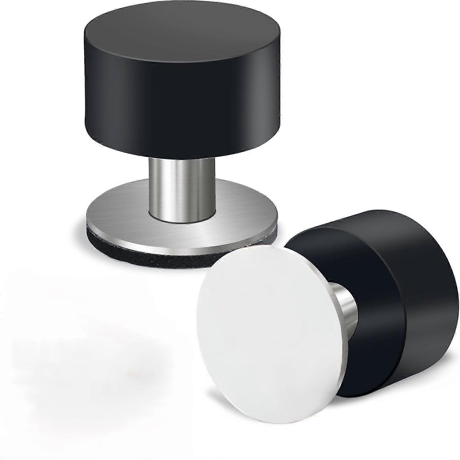 Selbstklebender Türstopper, 4 Cm, Schwarz, Wandschutz Mit Geräuschdämmung Für Zuhause Und Büro