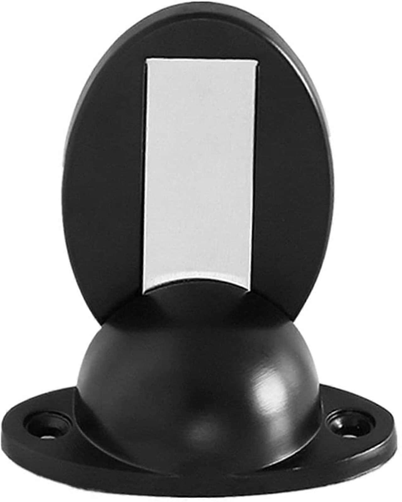Unsichtbarer Und Diskreter Magnetischer Türstopper Für Den Boden Aus Robuster Zinklegierung, Schwarz.