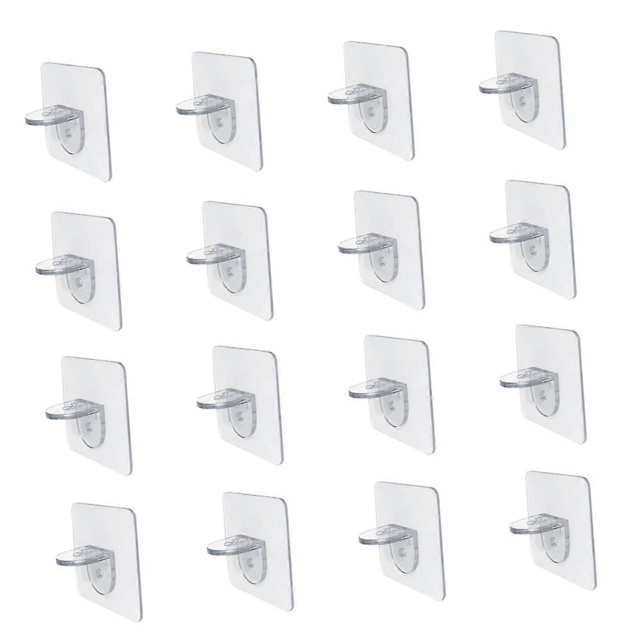 16 Selbstklebende Regalwinkel (7x7cm), Tragende Trennwandwinkel Für Schränke Und Wandregale