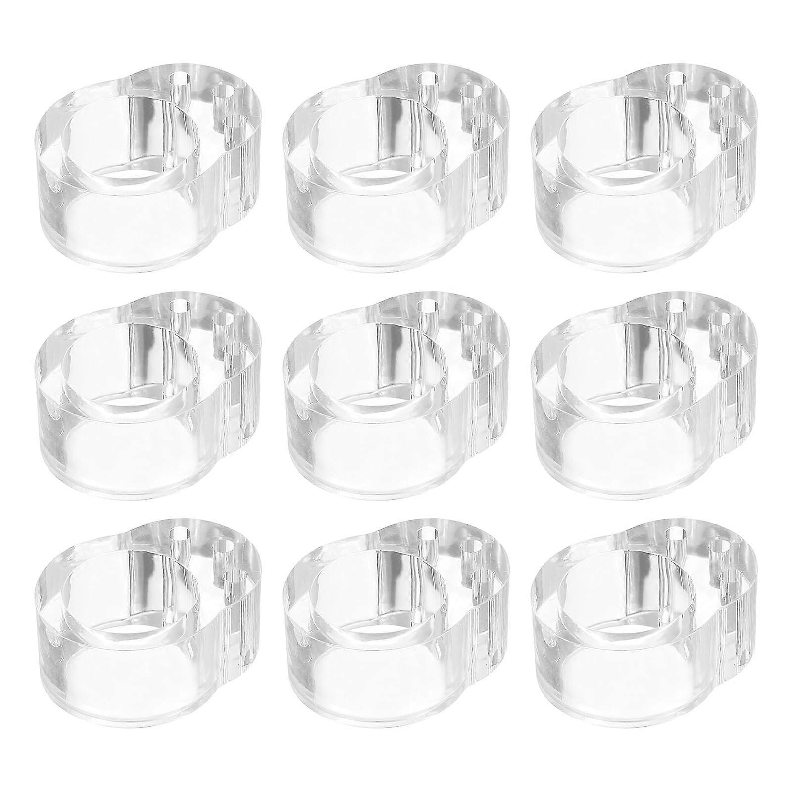 Set Mit 12 Türstoppern, 18 Mm Transparente Pvc-wandschutzleisten Für Türgriffe, Wandschutz Und Lärmreduzierung