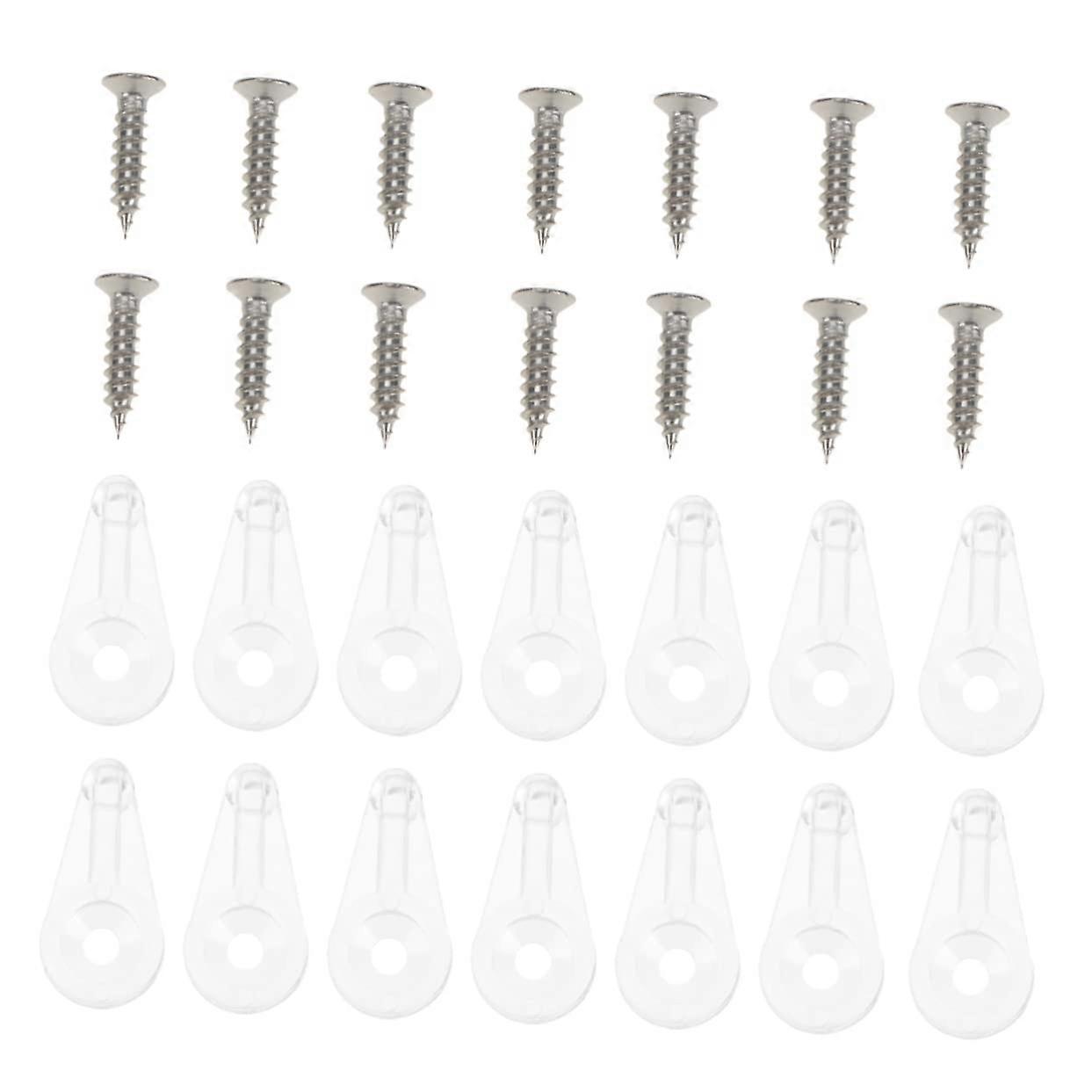 Packung Mit 30 Spiegelbefestigungsclips Inklusive Schrauben, Robuste Kunststoffbefestigungsclips Für Spiegel, Schränke Und Kleiderschränke.