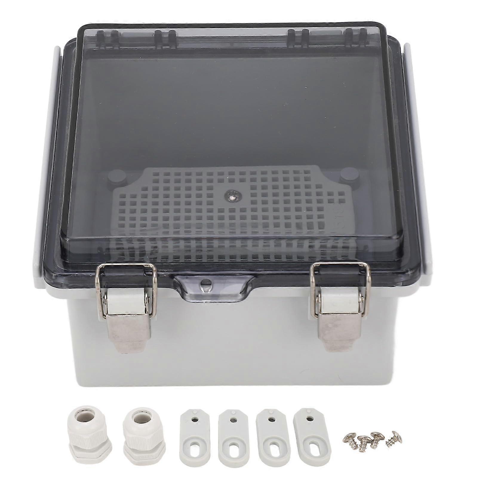 Ip67 Wasserdichte Abs-anschlussdose, 150 X 150 X 90 Mm, Elektrisches Außengehäuse Mit Klappbarem, Transparentem Deckel