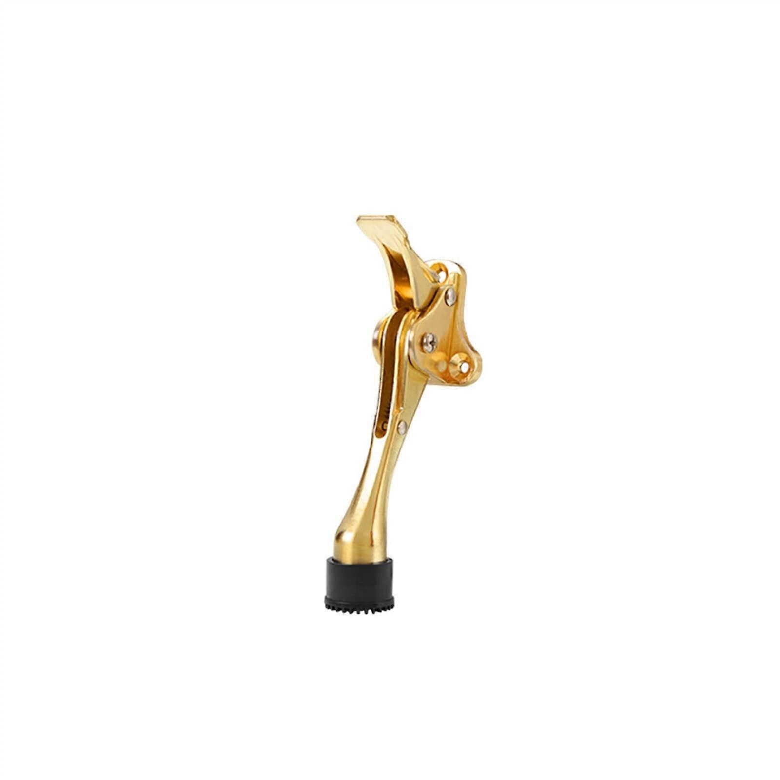 Robuster Türstopper, Geräuscharme Gummispitze, Höhenverstellbar, Klein, Goldfarben, 1 Stück