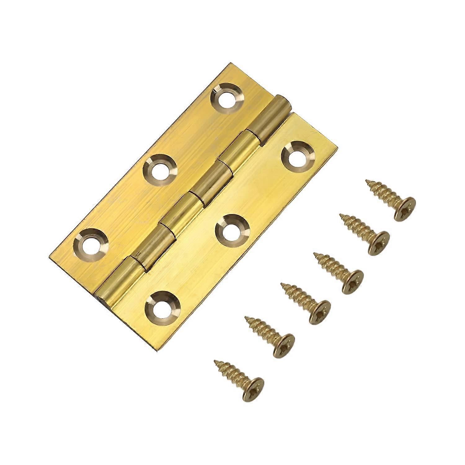 Vergoldetes Messingscharnier, Klappdesign, Für Schranktüren, Holzkisten, Möbel, 1 Stück
