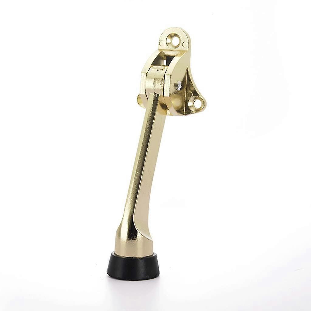 Magnetischer Türstopper In Gold Mit Soft-close-mechanismus, Verstellbarem Drehgelenk Und Zwei Montagemöglichkeiten.