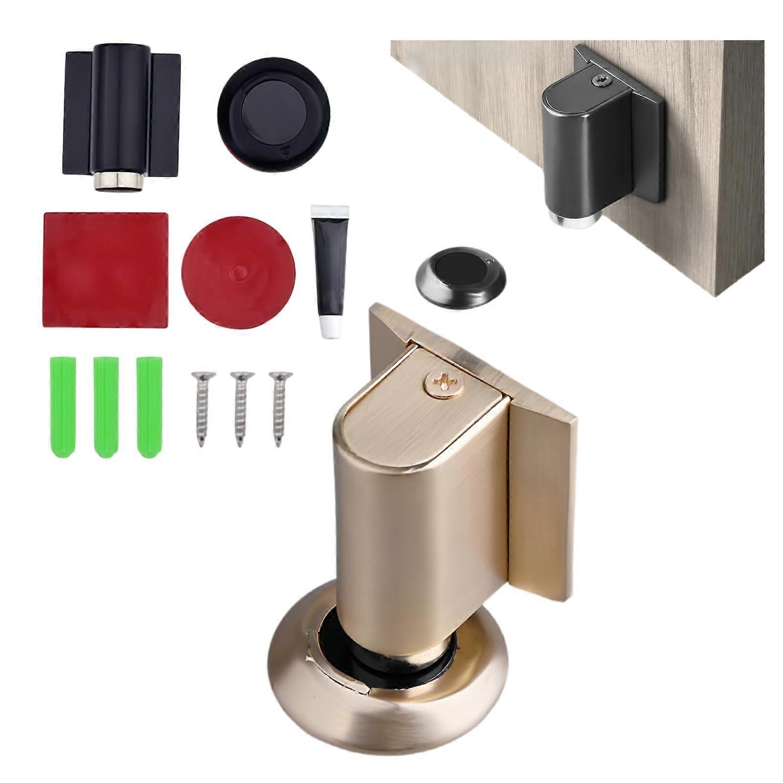 Magnetischer Türstopper, Kein Bohren Erforderlich, Unsichtbar, Für Die Unterseite Der Tür, Hält Die Tür Offen, Goldfarben