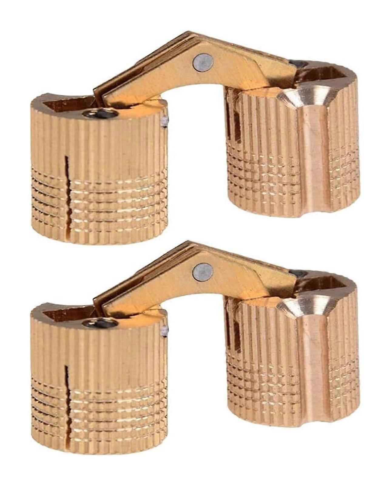 Selbstschließende Kupferfederbänder (2er-set) Für Holzkistentüren, Robuste Und Korrosionsbeständige Ausführung.