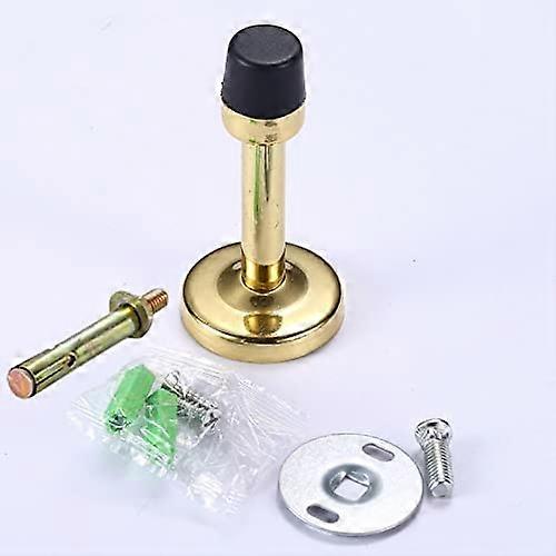 Wandmontierter Türstopper Mit Schrauben, Gummispitze, Anti-slam-schutz, Goldfarben