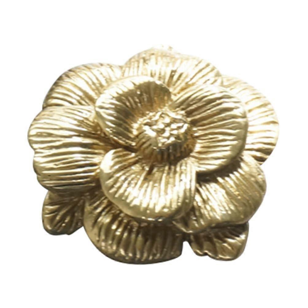 Möbelknopf Aus Kupfer Mit Floralem Muster, Elegantes Und Langlebiges Design, Ideal Zur Dekoration Von Schränken Und Möbeln.