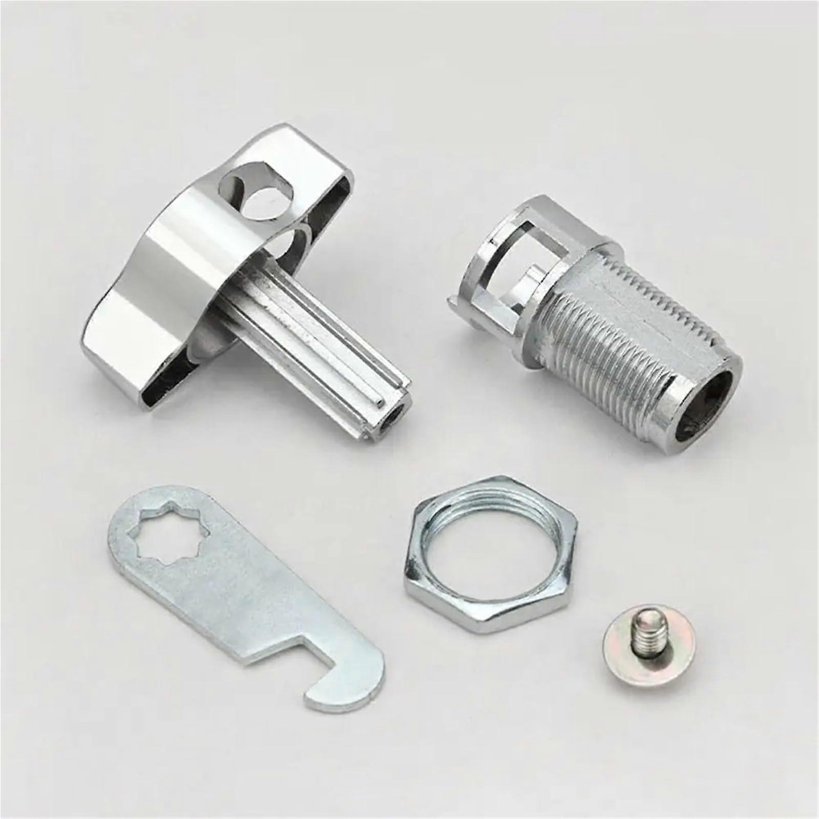 Nockenschloss Für Schränke, 16 Mm, Aus Zinklegierung, Schlüssellos, Für Schubladen Und Schränke, Silberfarbene Ausführung.