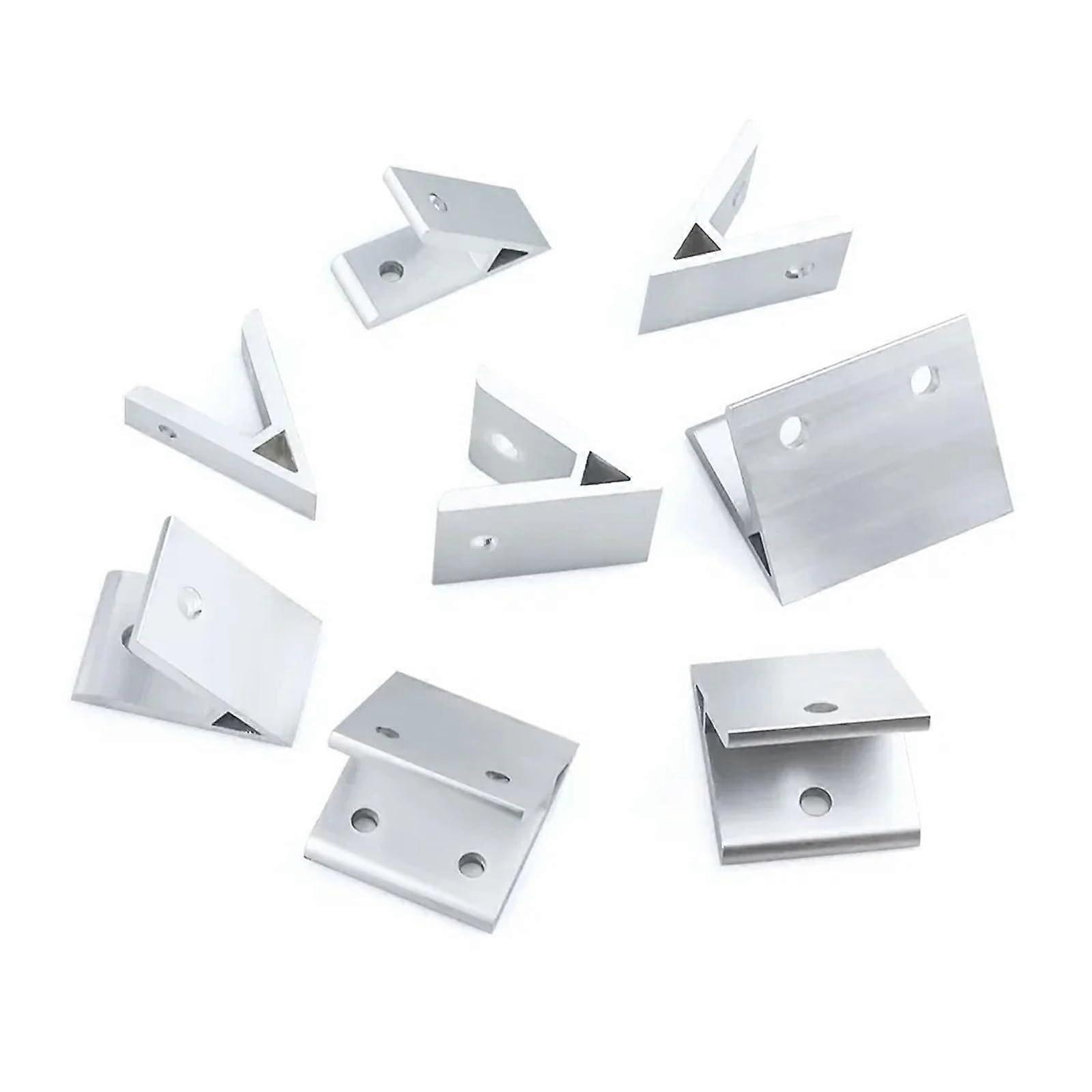 45°-winkelverbinder Aus Aluminium 6060 – 4 Bohrungen Für T-profile Und Cnc-rahmen, Starrer, Korrosionsbeständiger Verbinder
