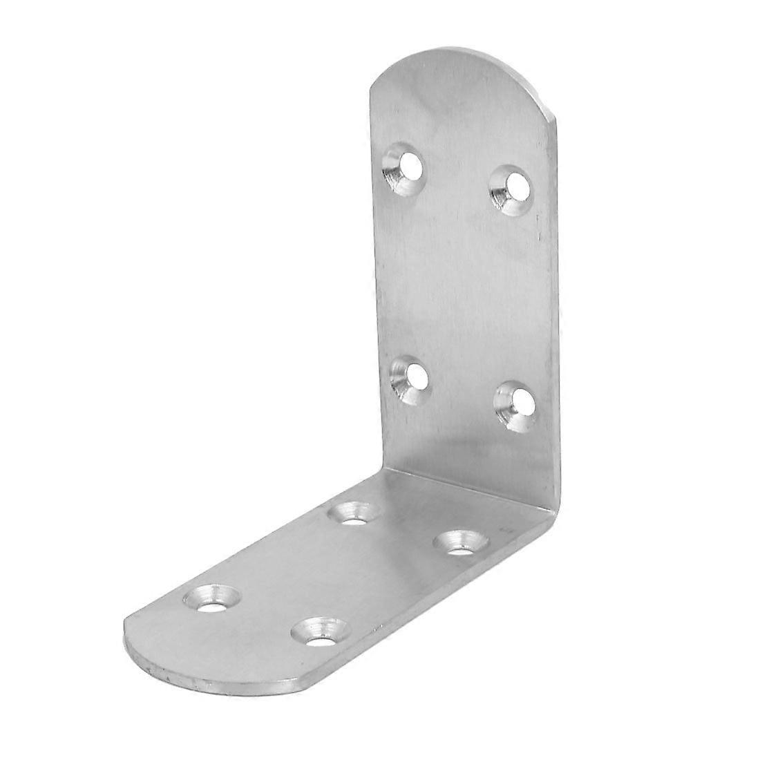 Robuster 85 Mm Edelstahl-regalträger, L-förmig, Mit 90°-verstärkung Und 3 Mm Dicke.