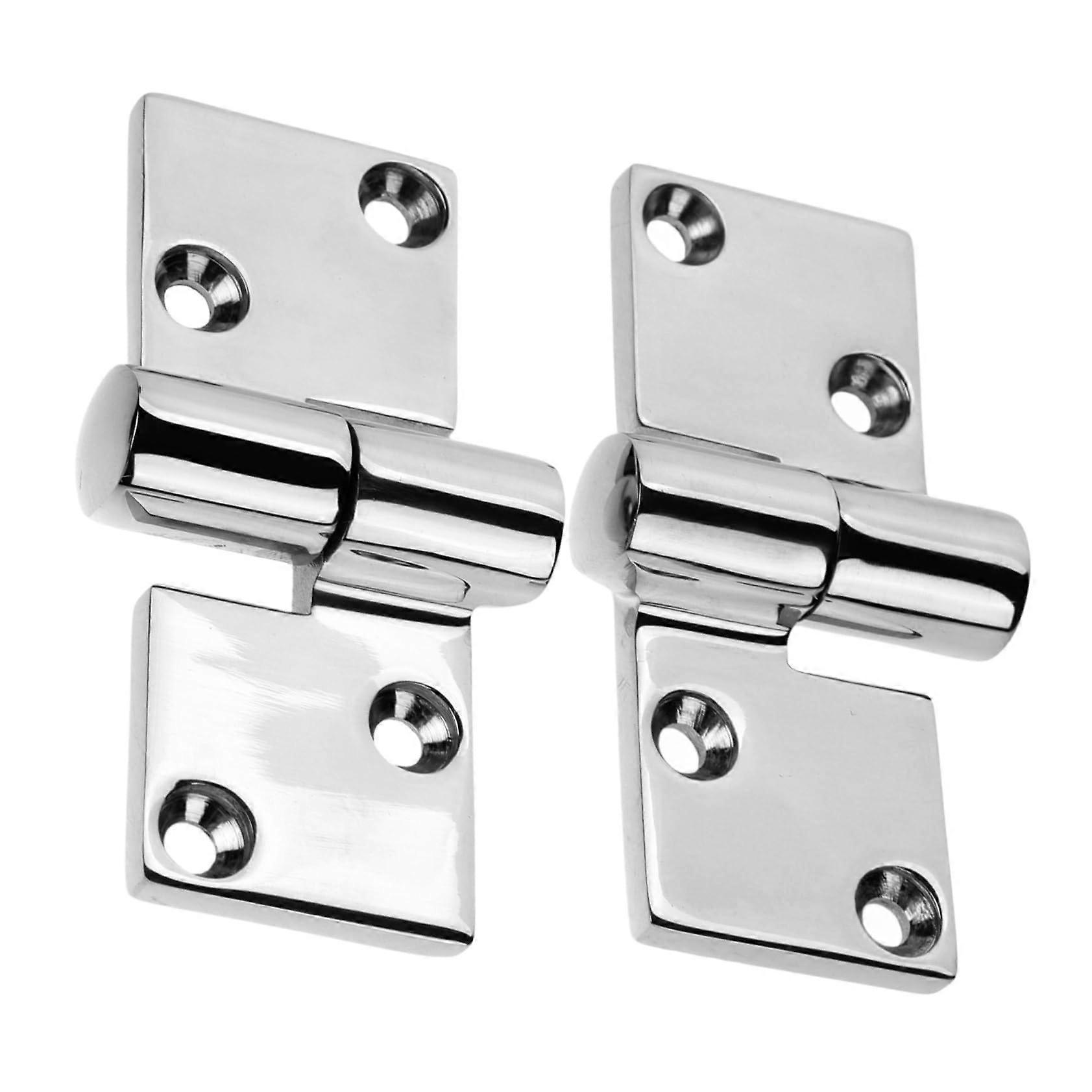 Set Aus 2 Robusten Türscharnieren Aus Edelstahl, Korrosionsbeständig Und Mit Soft-close-mechanismus.