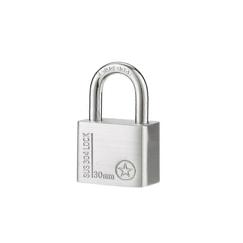 Wasserdichtes Edelstahl-vorhängeschloss Mit Langem Bügel, Rostfrei, Robust, Für Den Außenbereich, Mit Schlüsseln, 21 Mm
