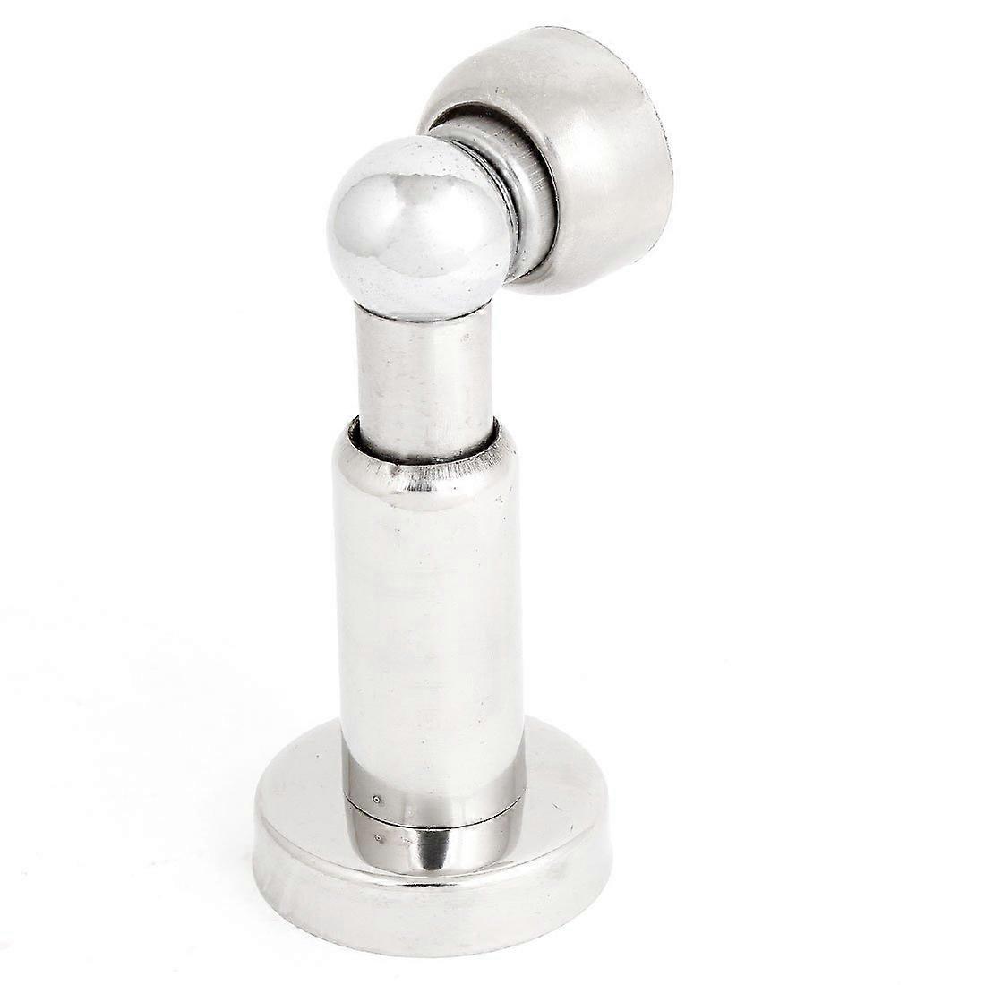 Magnetischer Türstopper Aus Edelstahl Mit Geräuschdämpfung, Silberne Oberfläche, Einfache Bodenmontage