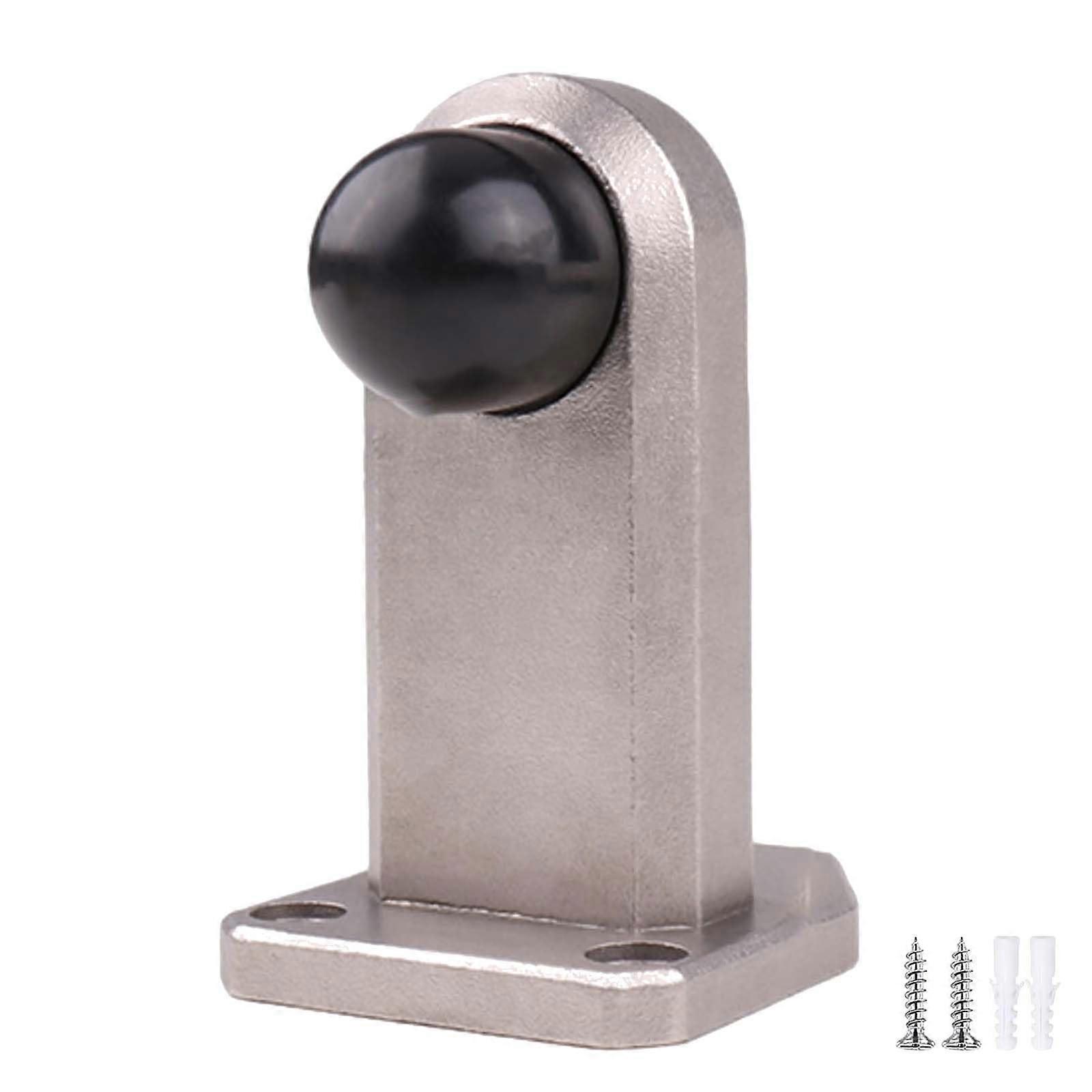 Magnetischer Türstopper Ohne Bohren, Aus Edelstahl, Zum Schutz Der Wand Und Zur Geräuschreduzierung, 92 Mm, Silber.