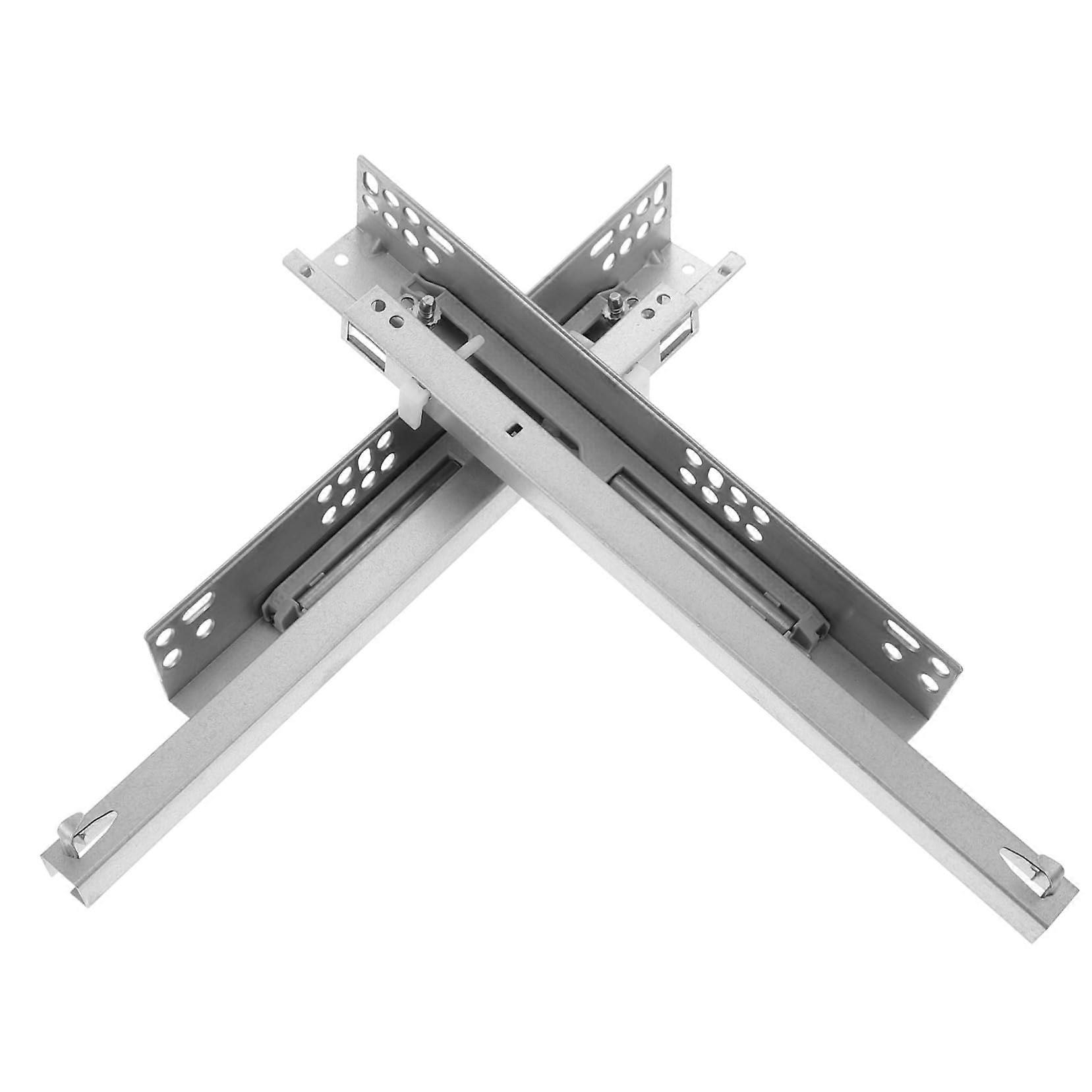 Set Aus 2 Robusten, Geräuschlosen Schubladenschienen Mit Soft-close-funktion Für Schränke Aus Stahl.
