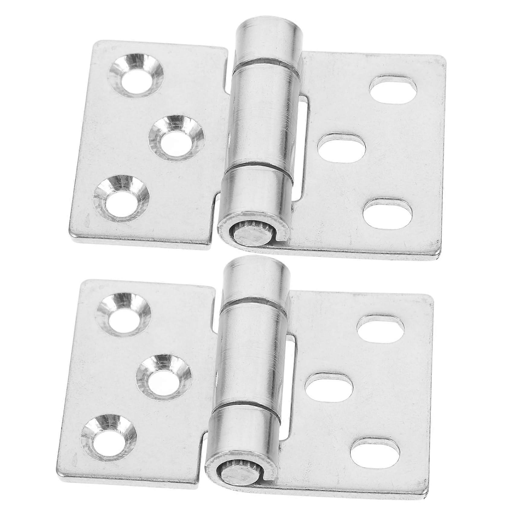 Set Mit 2 Kleinen, Verstellbaren Scharnieren Für Schranktüren, Robust Und Einfach Zu Montieren.