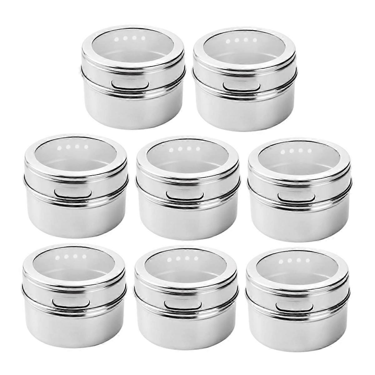 Magnetische Gewürzgläser – 8er-set, Edelstahl, Rostfrei