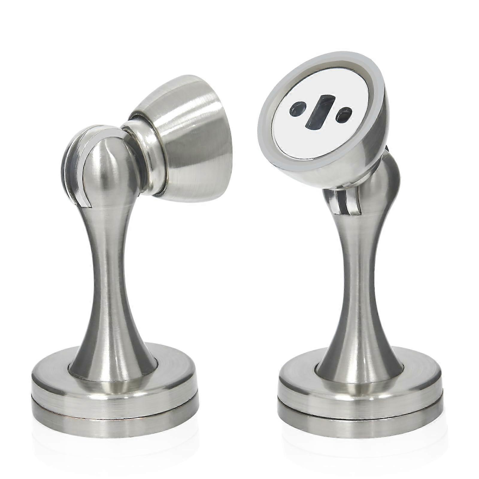 Set Mit 2 Robusten Magnetischen Türstoppern Aus Edelstahl Zum Schutz Von Wänden Und Türen