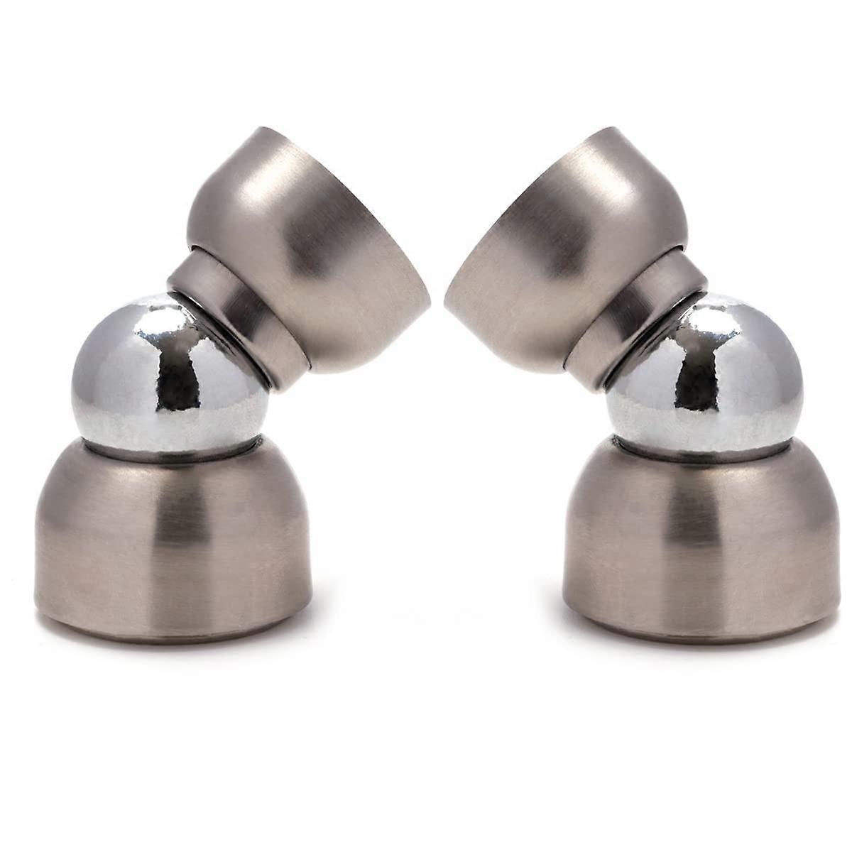 Magnetischer Türstopper (2er-set), Mini-türriegel Aus Rostfreiem, Silberfarbenem Edelstahl