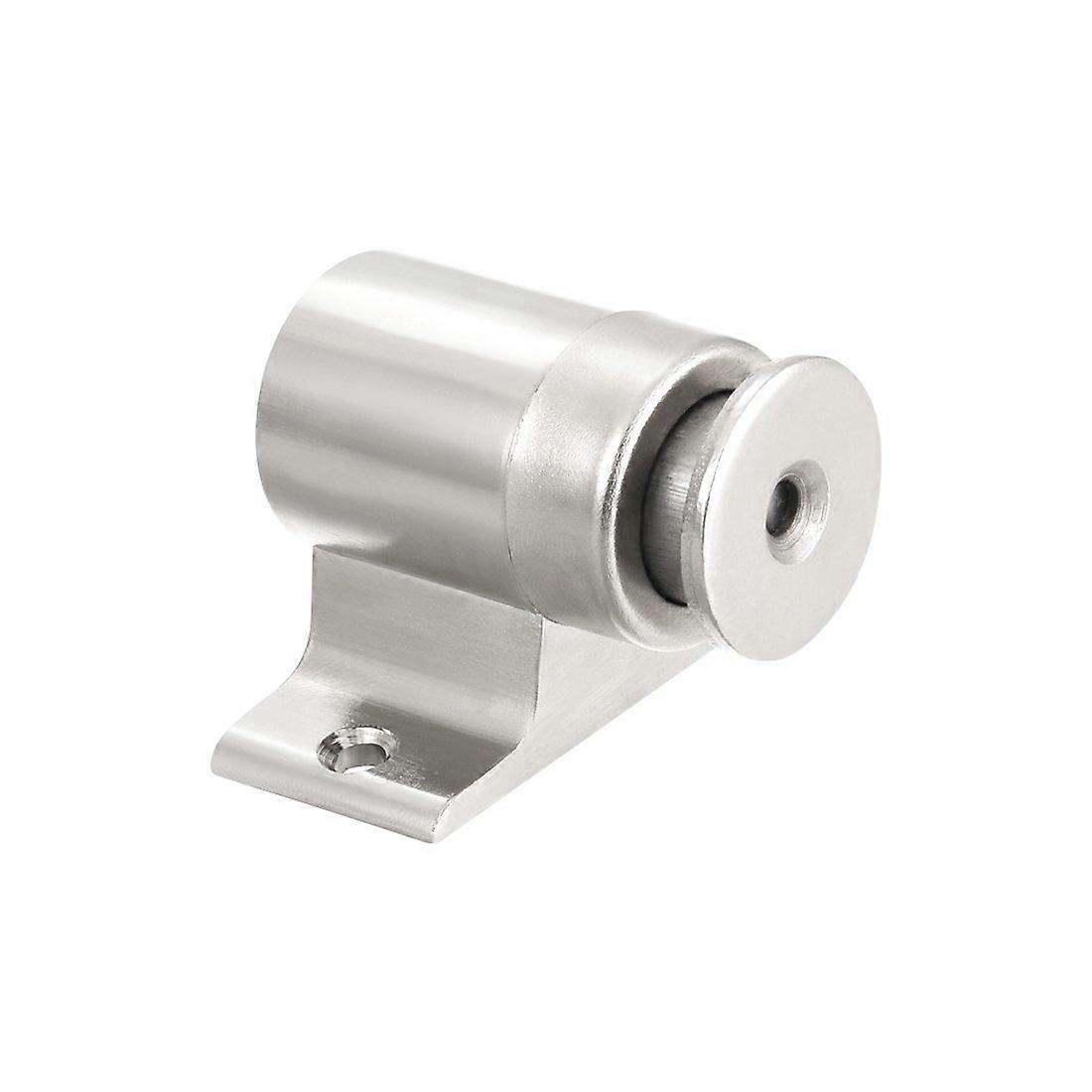 Magnetischer Türstopper Zur Befestigung Am Boden, Türstütze Aus Zinklegierung, Polierte Silberne Oberfläche, Einfache Montage Mit Schrauben.