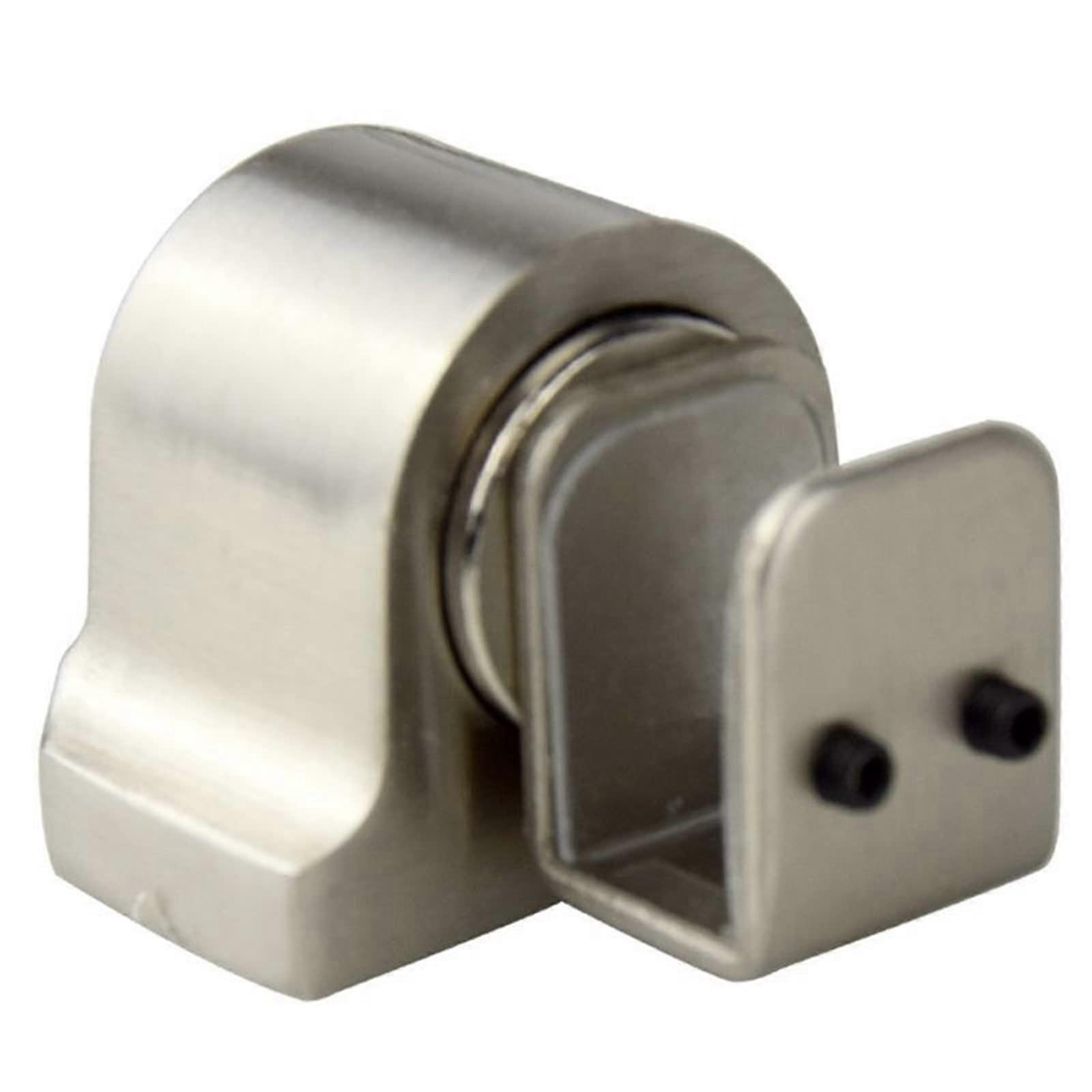 Magnetischer, Bodenmontierter Türstopper Aus Robustem Gusseisen Mit Geräuschdämpfendem Design Für Glastüren (1 Stück)