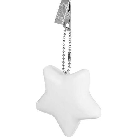 1 × Sternförmige Handtaschenleuchte Mit Lichtsensor, Hängendes Nachtlicht (weiß)