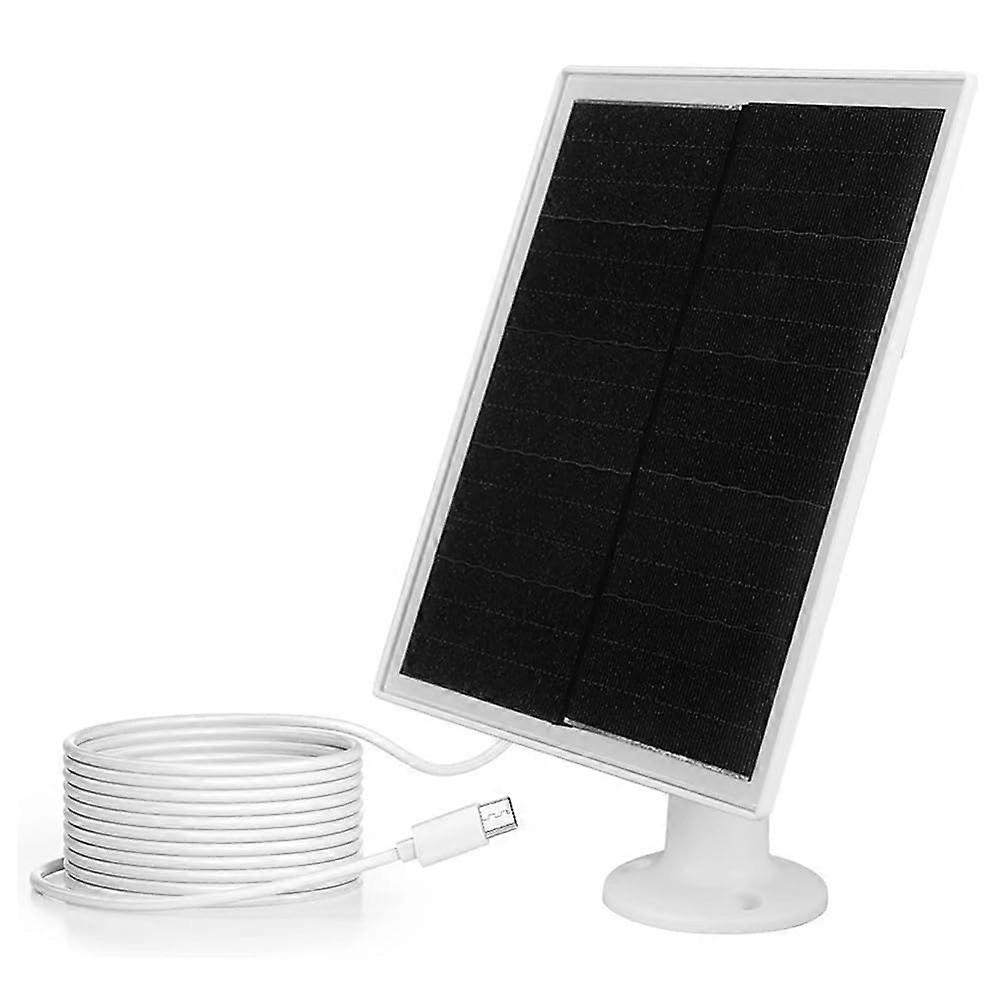 10-w-5-v-solarladegerät Für Wiederaufladbare Sicherheitskameras, Ip65 Wasserdicht, Kontinuierliche Stromversorgung Über Micro-usb