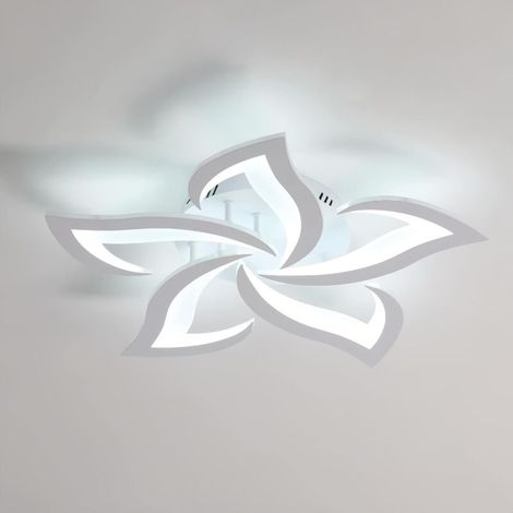 60w 4600lm Led-deckenleuchte, 60cm Durchmesser, Kaltweiß 6000k – Acryl Und Eisen – Für Wohnzimmer, Küche, Badezimmer, Schlafzimmer, Esszimmer