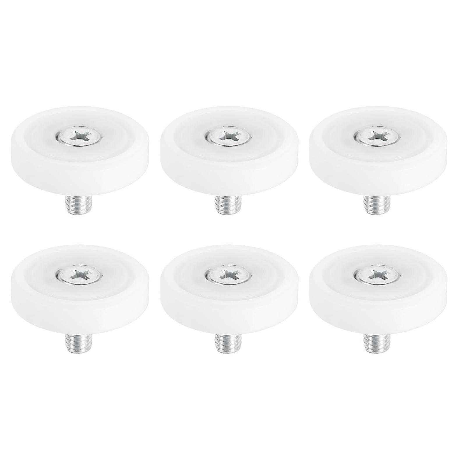 Set Mit 6 29-mm-kunststoff-schubladenrollen Mit Robustem Metallkern Für Leichtgängiges Und Leises Gleiten Von Schrankschubladen