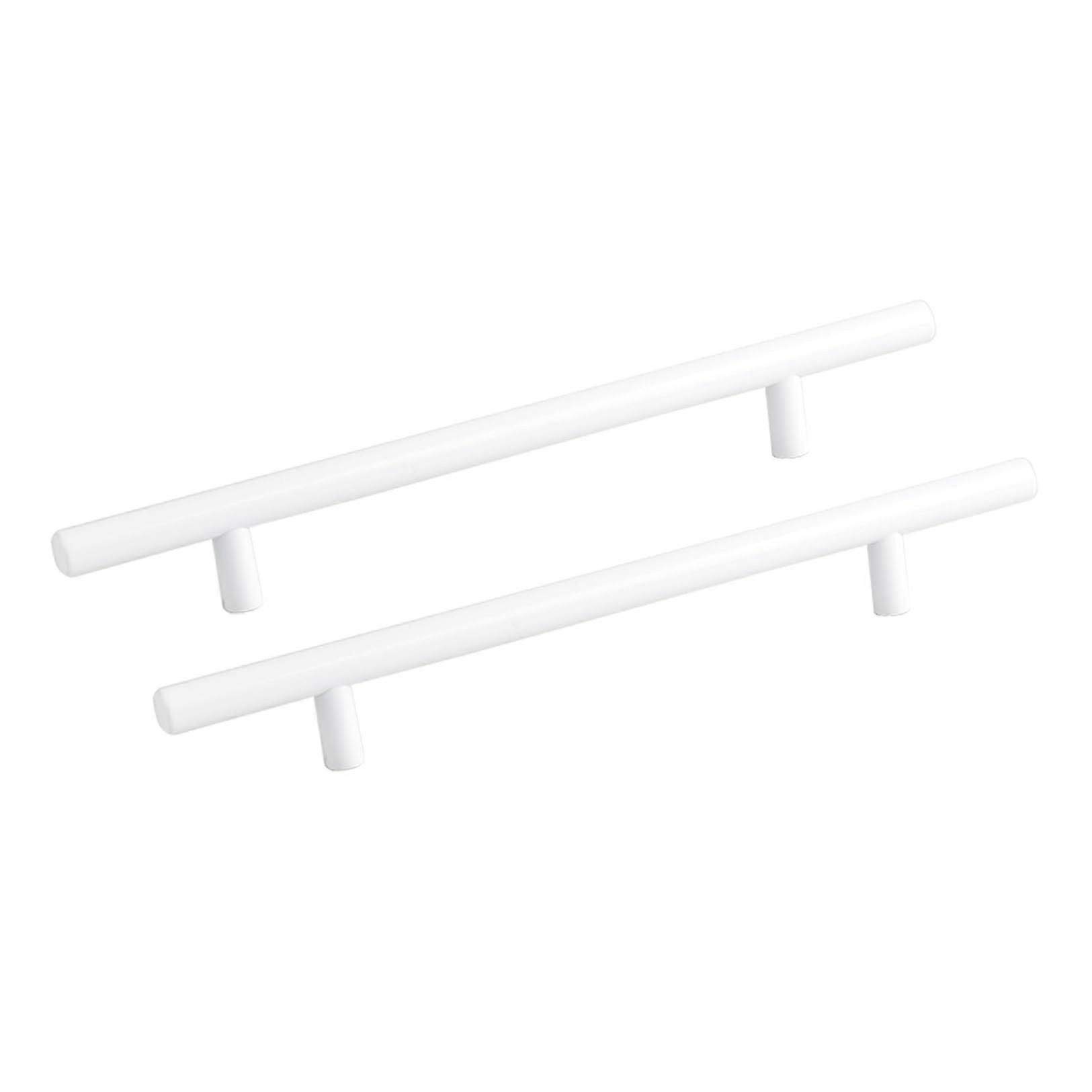 Möbelgriffe Aus Glänzend Weißem Aluminium, 2er-set, 352 Mm Lochabstand, Für Küchenschubladen