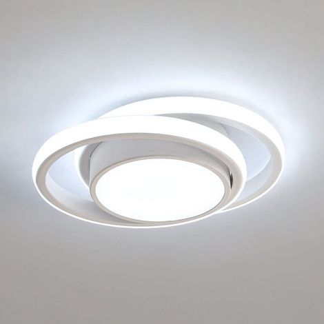 Moderne Led-deckenleuchte 32w 2350lm – Länge 28cm – Kaltweißes Licht 6000k – Lampenschirm Aus Silikon Und Metall – Für Flure Und Wohnzimmer