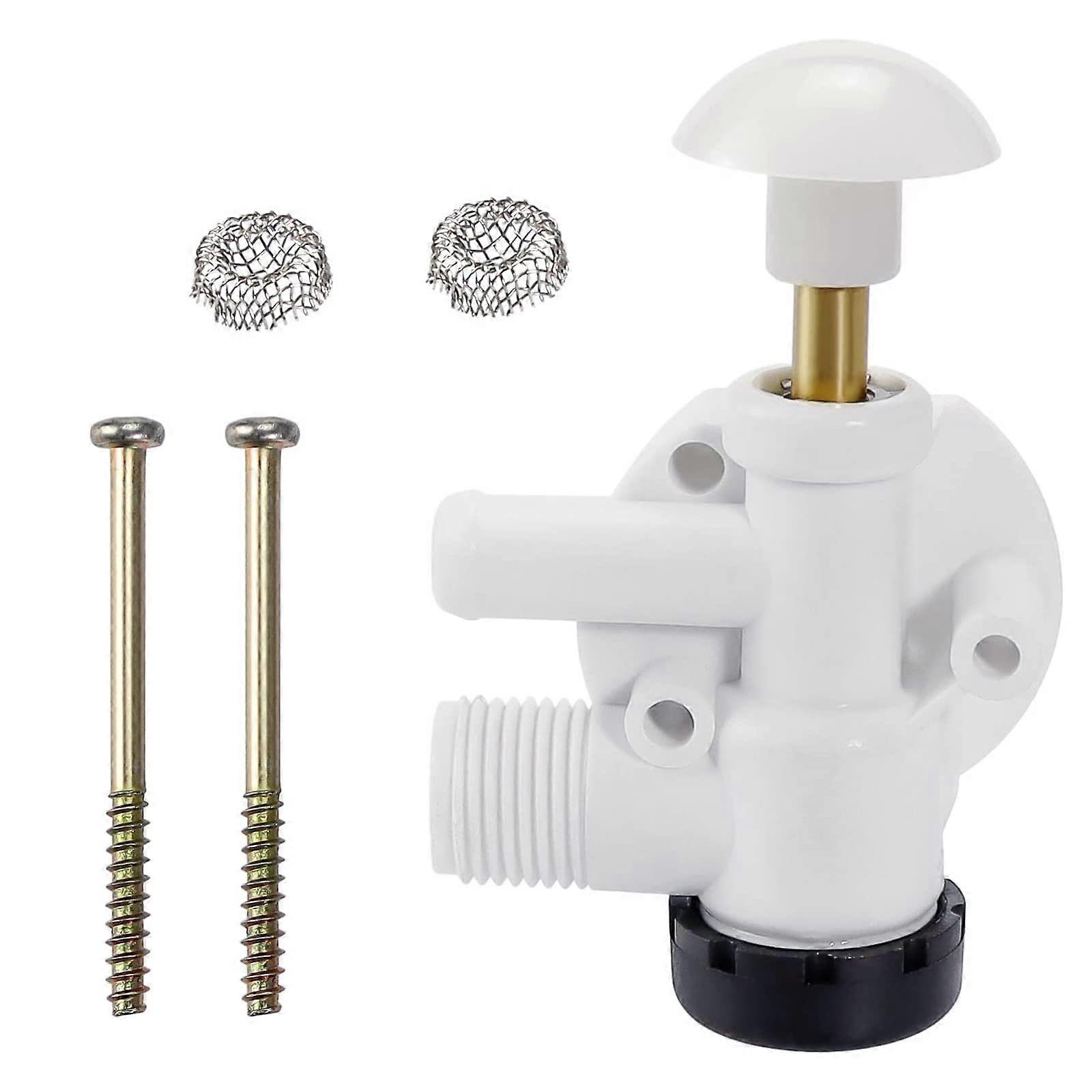 Beaquicy Wohnmobil-toiletten-wasserventil-set 385314349, Verbesserter Ersatz Für Vacuflush Mit Leckagekontrolle Und Zwei Edelstahlfiltern