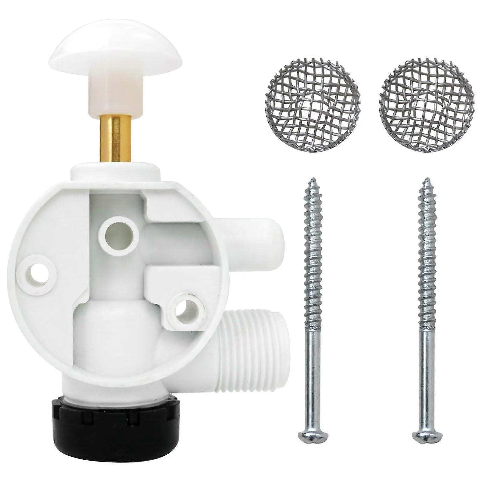 Wasserventil-set Für Wohnmobiltoiletten 385314349, Kompatibel Mit Sealand Und Traveler Vacuflush Fußtoiletten, Robuste Und Auslaufsichere Konstruktion.