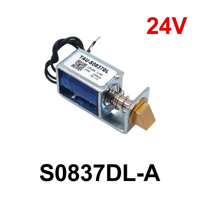Elektromagnetisches Schloss Tau-s0837dl Cc 6v/12v/24v, 10 Mm Auswurf, Passend Für Schranktüren S0837dl A 24v 15n