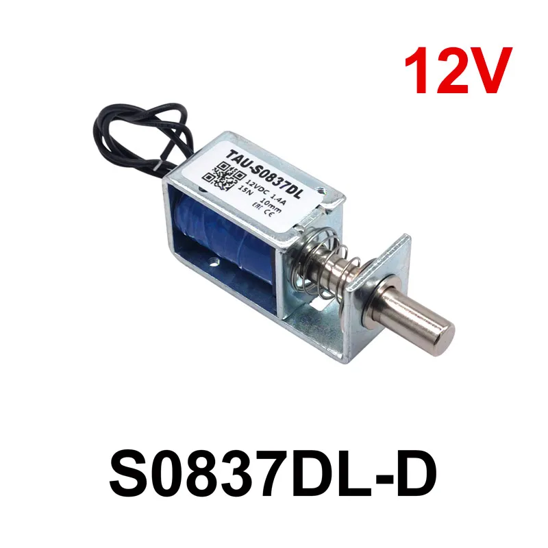 Ein Elektromagnetisches Schloss Tau-s0837dl Dc 6v/12v/24v, 10 Mm Hub, Geeignet Für Schranktüren S0837dl D 12v 15n.