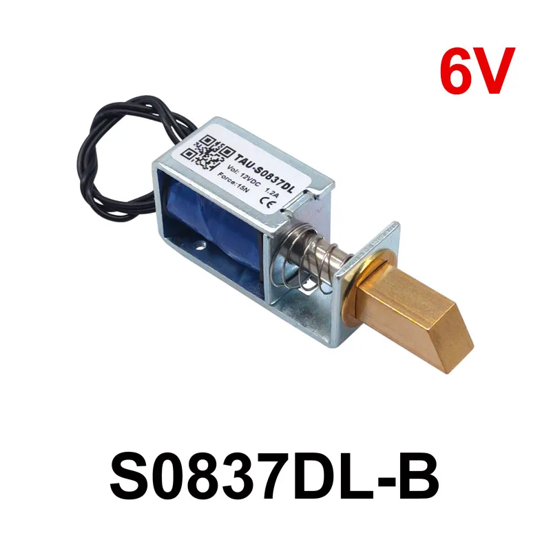Ein Elektromagnetisches Schloss Tau-s0837dl Dc 6v/12v/24v, 10 Mm Hub, Geeignet Für Die Schranktür S0837dl B 6v 15n.