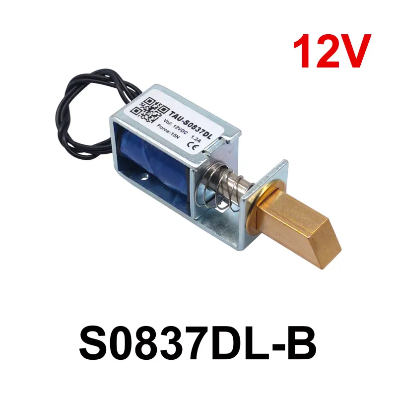 Ein Elektromagnetisches Schloss Tau-s0837dl Dc 6v/12v/24v, 10 Mm Hub, Geeignet Für Die Schranktür S0837dl B 12v 15n.