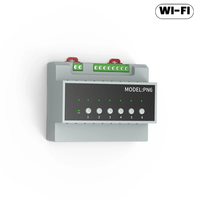 Smart Life 6-kanal Wifi-relaismodul, 16a Zigbee Power-fernbedienungsgerät, 16a 110v-240v 6-kanal Wifi Smart-schaltermodul.