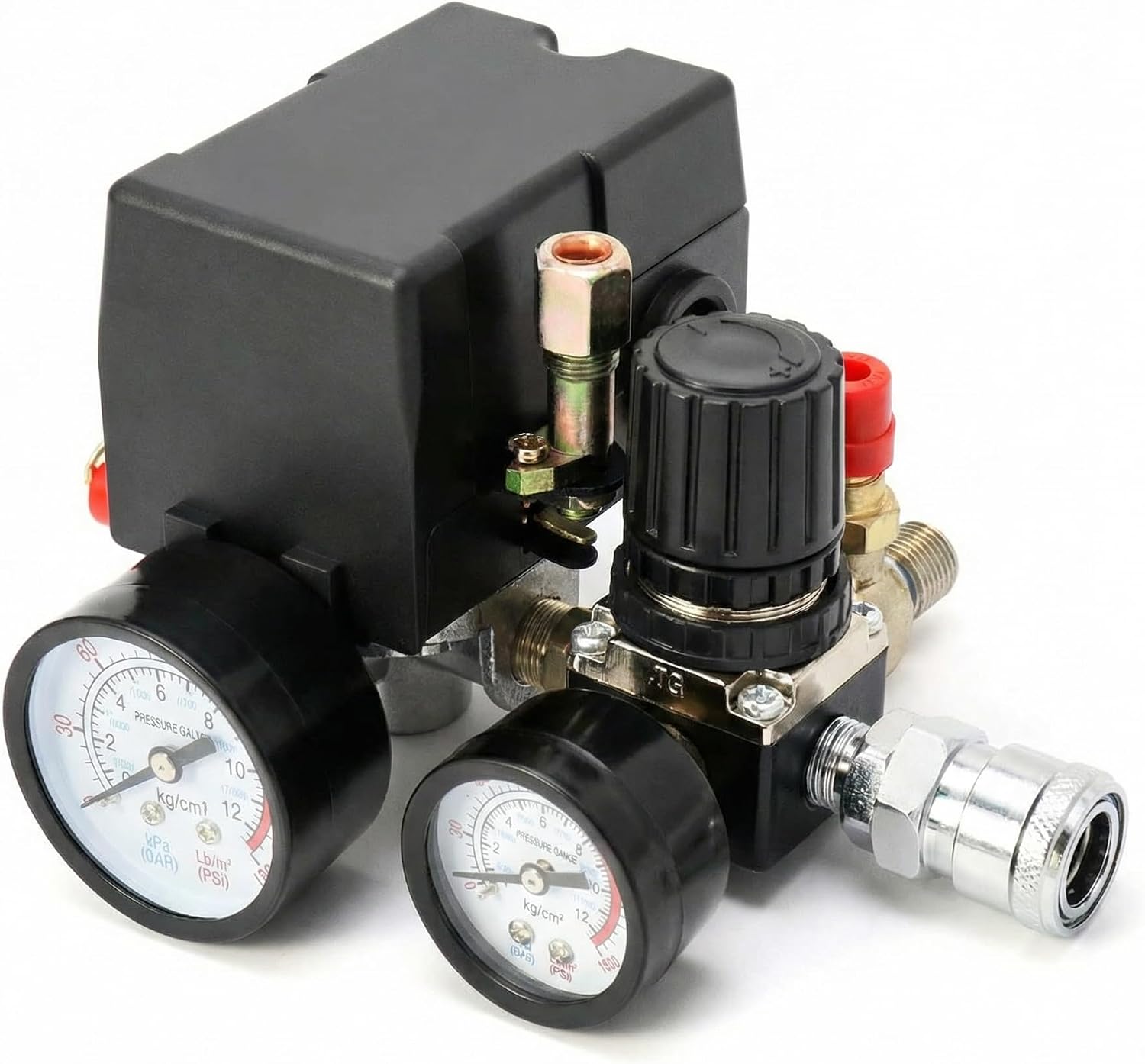 Druckschalter Für Luftkompressoren, Die Für Druckluftwerkzeuge Vorgesehen Sind, Einstellbarer Regler Von 90 Bis 120 Psi