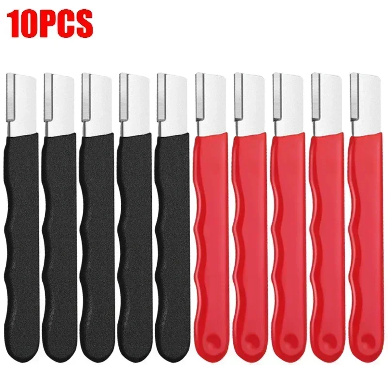 Tragbarer, Manueller Schnellschärfer Aus Stahl, Für Äxte, Scheren, Küchen- Und Gartengeräte, 10-teiliges Set In Verschiedenen Farben, 12 Cm