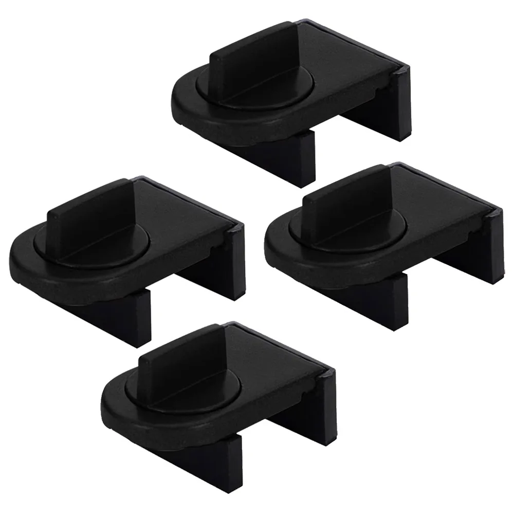 Sicherheitsfenster Aus Aluminiumlegierung, Diebstahlsicherungen Für Schiebetüren, Verstellbare Riegel, Fensterstopper Für Zuhause, 4er-set, Schwarz.