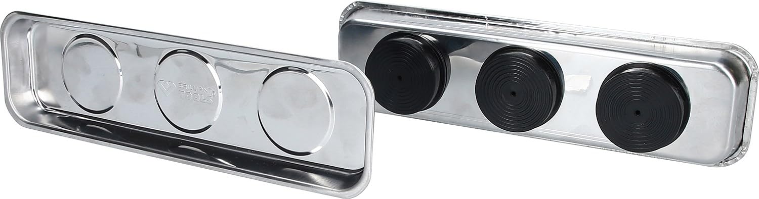 Magnetische Edelstahl-tabletts – 65 X 226 Mm – 2 Stück