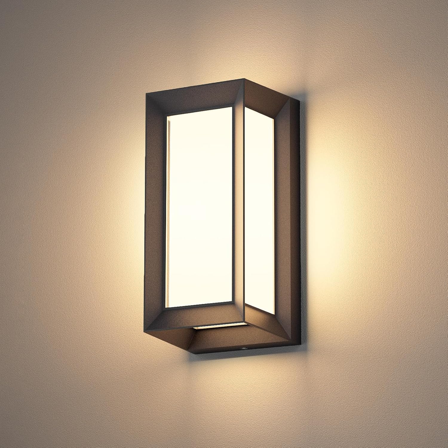 20-w-wandleuchte Für Den Innen- Und Außenbereich, Moderne, Wasserdichte Ip65-wandleuchte, Wandbeleuchtung Für Terrasse, Flur Und Balkon, Warmweißes Licht (3000 K)